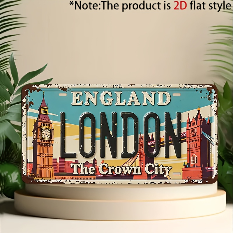 Home Office Of London - London England The Crown City Tin
