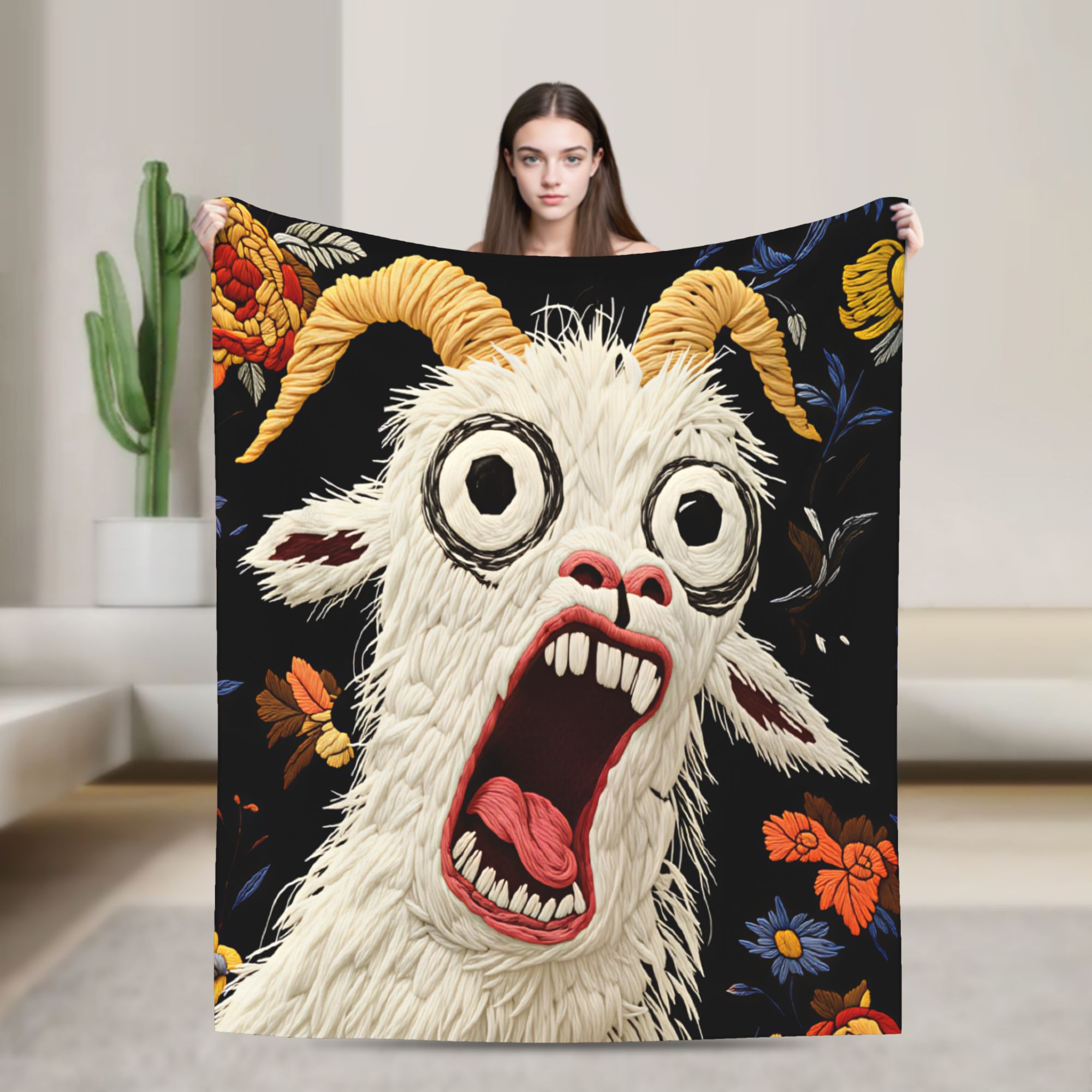 Home Office Trend - Soft Warm Blanket Travel Office Screaming