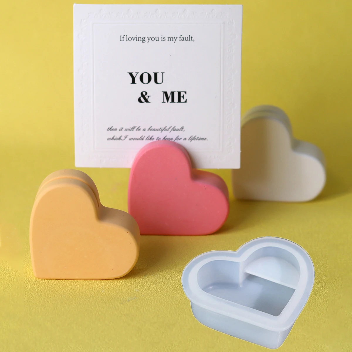Home Office Gear - DIY Love Business Card Holder Silicone