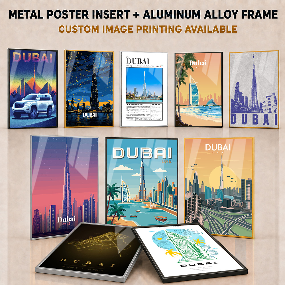 Dubai ／ UAE Framed Metal Print - Home Office Dubai review and price