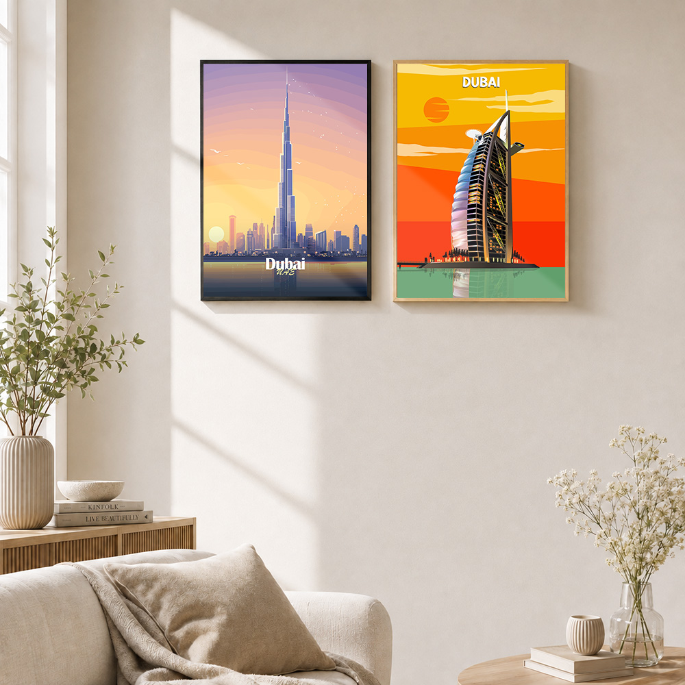 Dubai ／ UAE Framed Metal Print - Home Office Dubai review and price