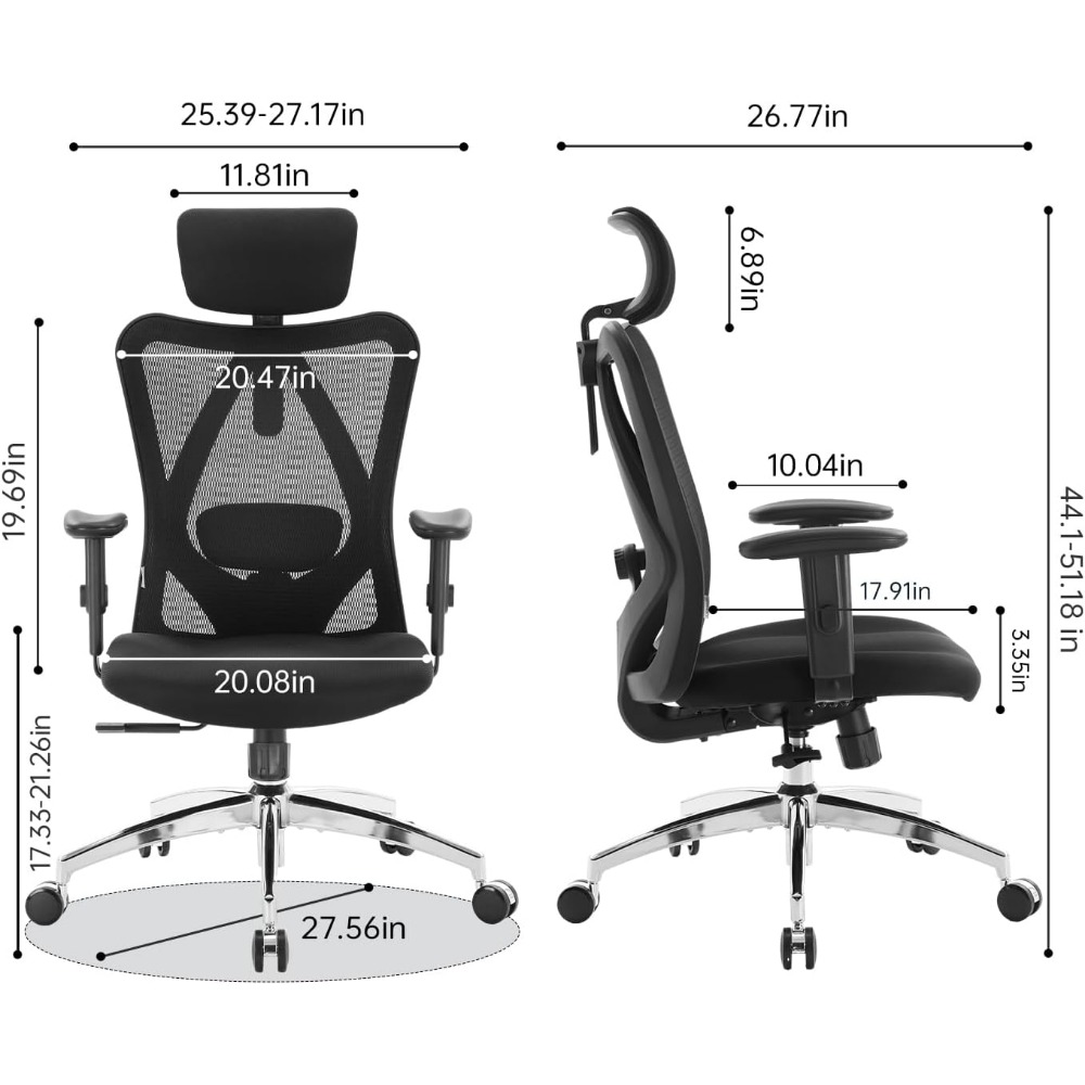 Ergonomic Mesh Desk Chair with - Home Office Desk review and price