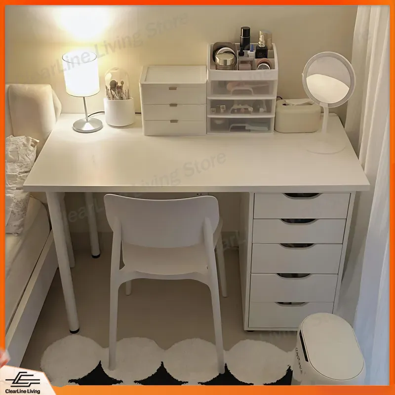 Minimalist Makeup Table with D - Desk Drawer Small review and price