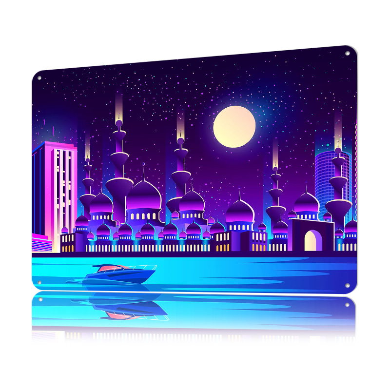 Synthwave Neon City Dubai Meta - Home Office Dubai review and price