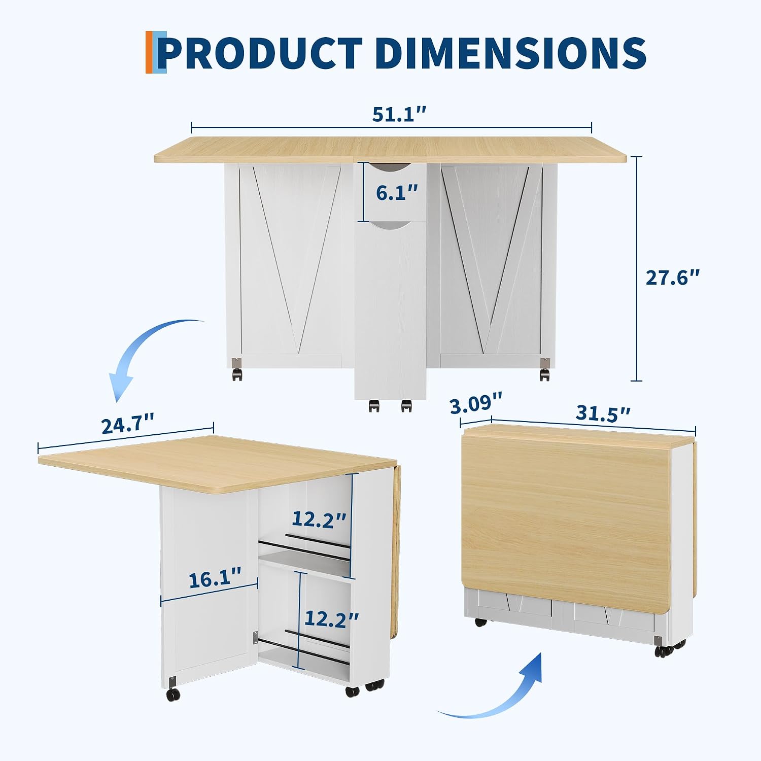 Drop Leaf Dining Table Storage - Desk Drawer Small review and price