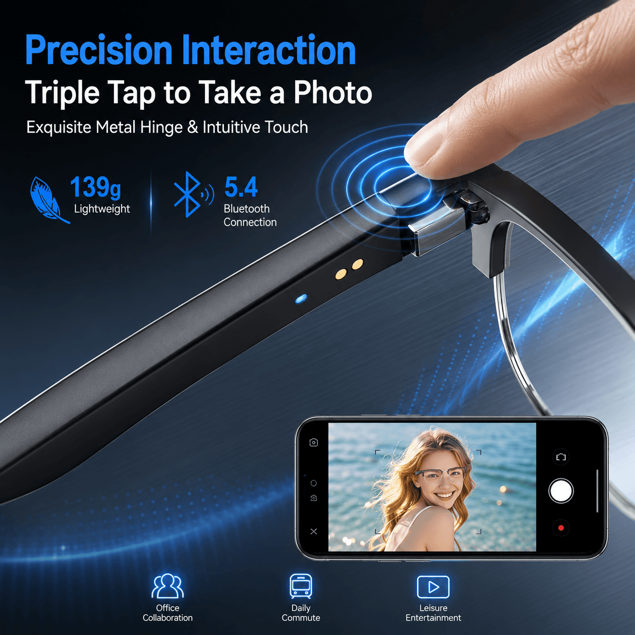 AIMB V2 Smart Bluetooth Glasse - Blue Light Glasses review and price