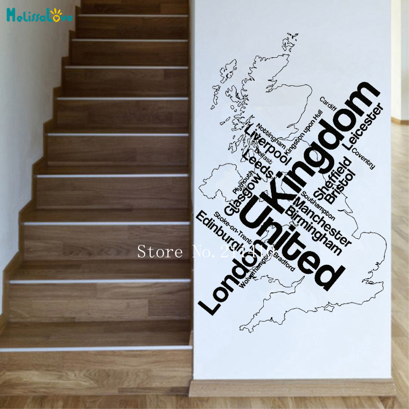 Wall Sticker Map London Unied  - Home Office Of London review and price