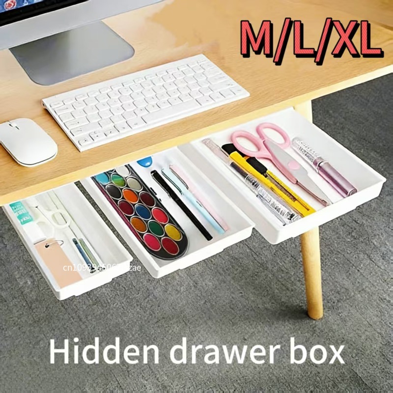 1pc White SelfAdhesive Storage - Desk Drawer Small review and price