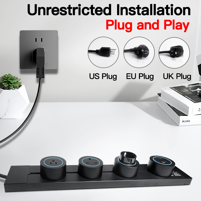Grey Black Wall Power Track So - Home Office Uk review and price