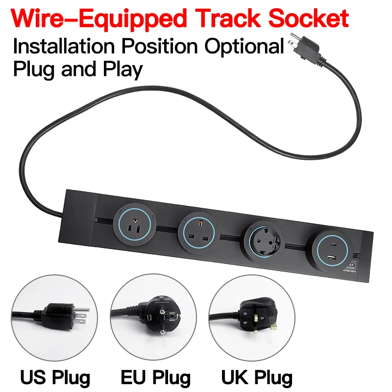 Grey Black Wall Power Track So - Home Office Uk review and price
