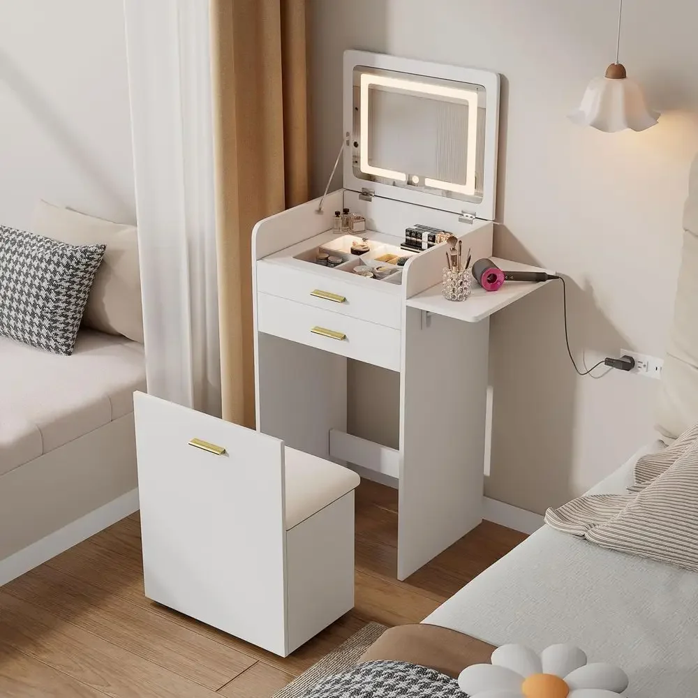 Compact Vanity Desk with Lip T - Desk Drawer Small review and price