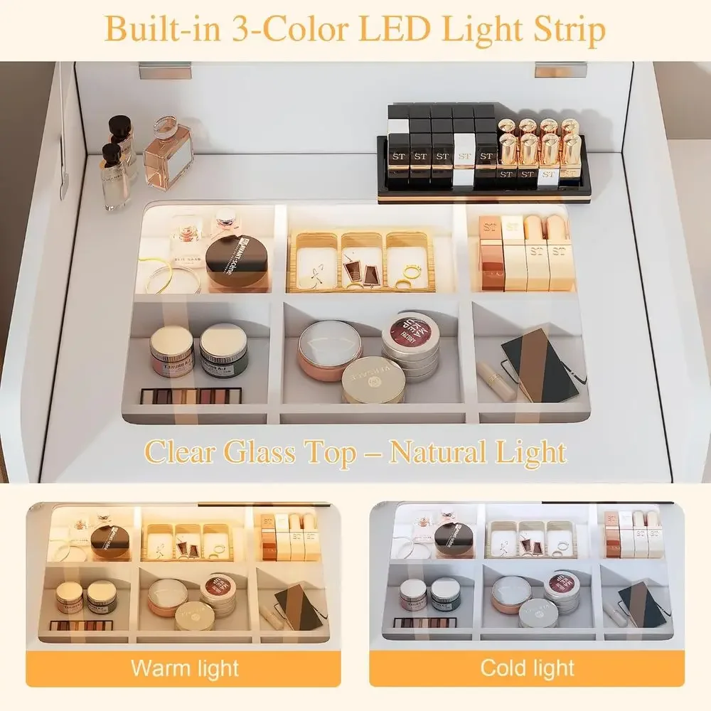Compact Vanity Desk with Lip T - Desk Drawer Small review and price