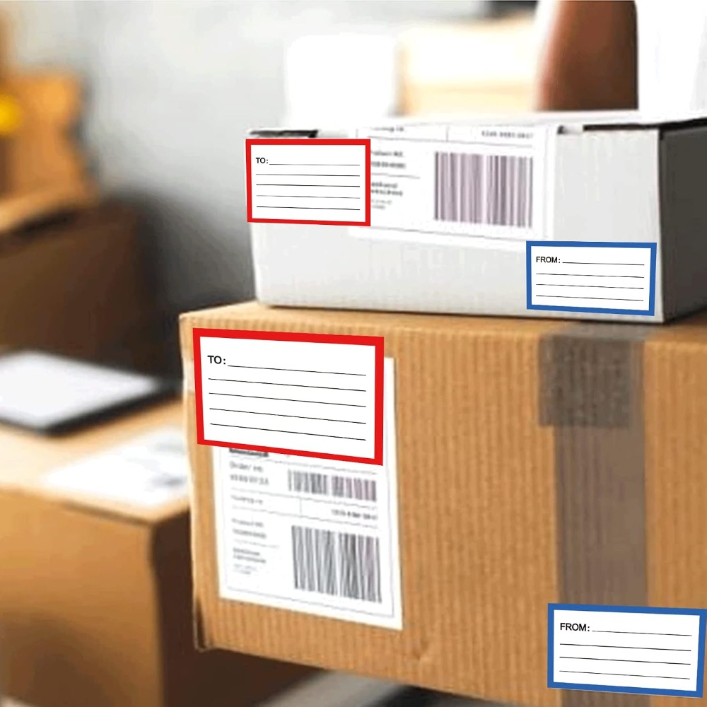 Blank To/From Mailing Labels 6 - Address Home Office review and price