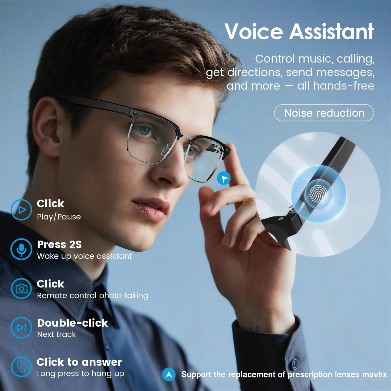 New AI Smart Glasses Men Women - Blue Light Glasses review and price
