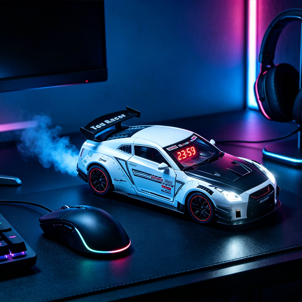 Hypercar LED Alarm Clock, Rech - Led Desk Clock review and price