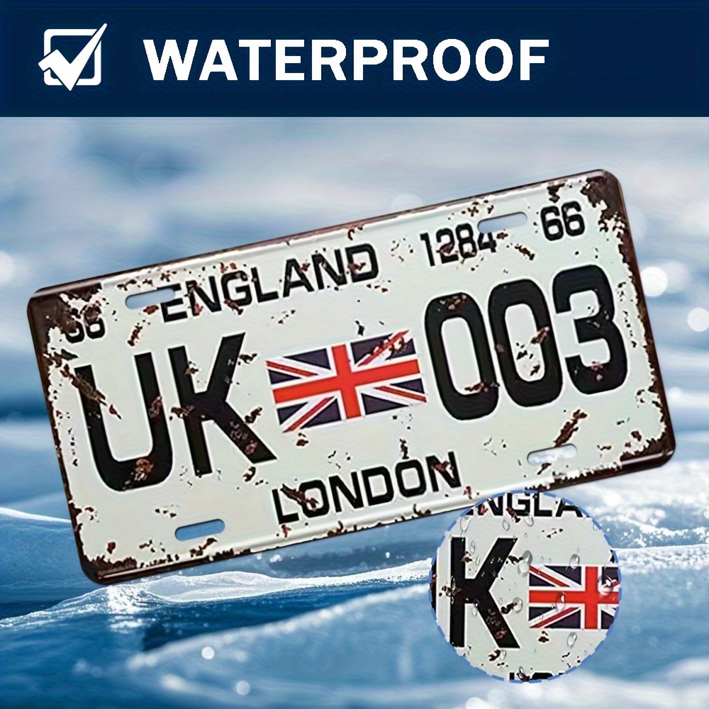 Vintage London UK License Plat - Home Office Of London review and price