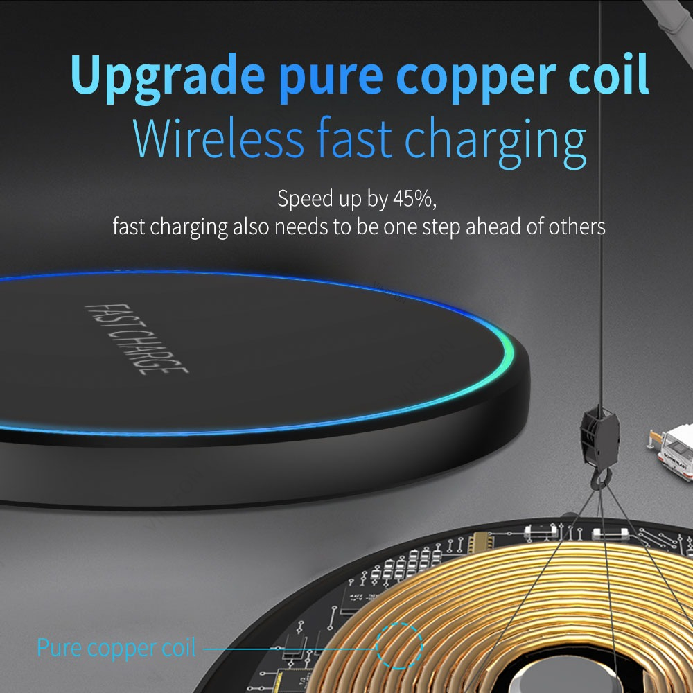 Desktop Mini Wireless Charger  - Desk Charging Station review and price