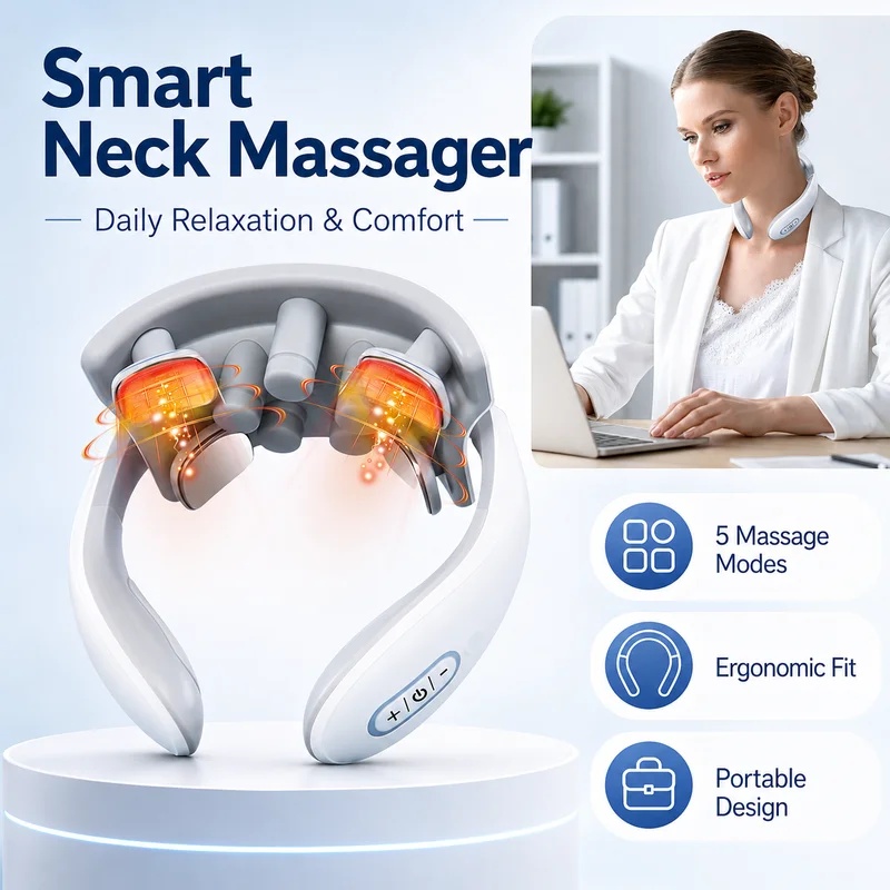 Smart Neck Massager for Adults - Home Office Work review and price