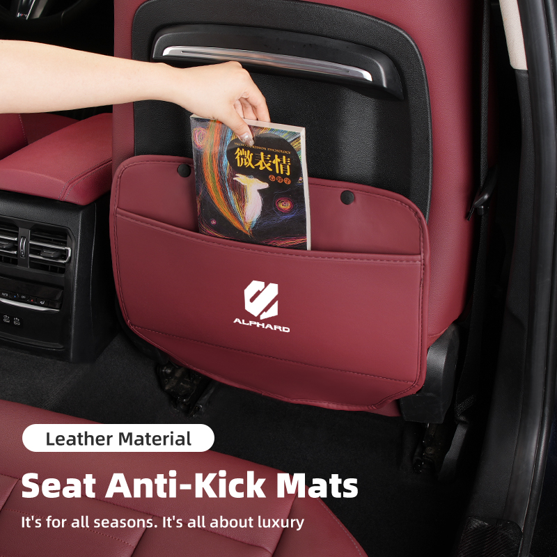 Car Seat Anti-Kick Pad Leather - Mesh Back Cushion review and price